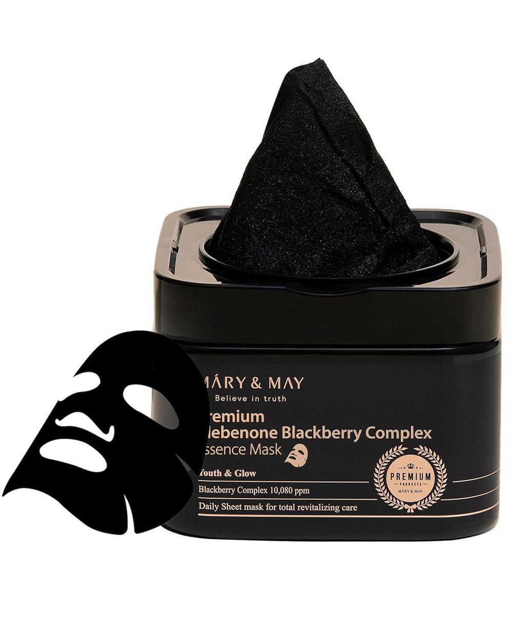 Mary&May Premium Idebenone Blackberry Complex Essence Mask 媄茵雅黑莓复合精华面膜 2oea