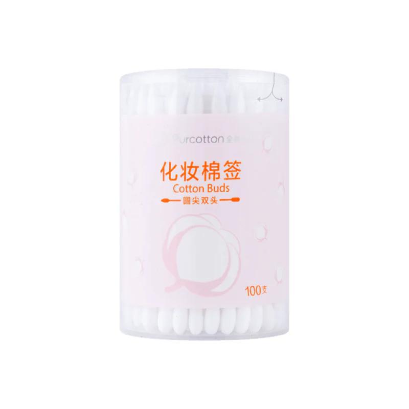 Purcotton Cylinder Cotton Swab Stick 全棉时代 圆筒化妆棉棒