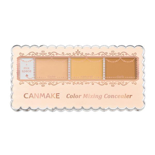 CANMAKE Color Mixing Concealer 01 Light Beige 三色遮瑕01偏白明亮色