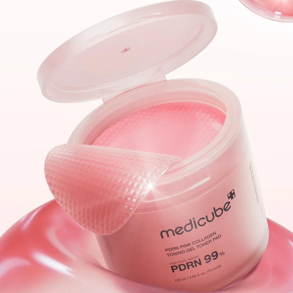 
                      
                        Medicube Pdrn Pink Collagen Toning Gel Toner Pad 美蒂秋芙粉色胶原蛋白爽肤垫 120mL
                      
                    