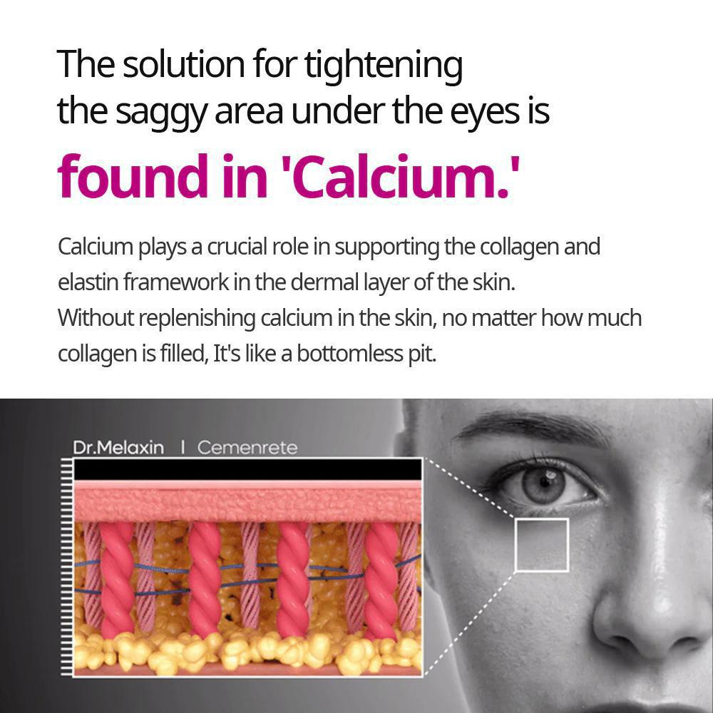 
                      
                        Dr.Melaxin Cemenrete Calcium Volume Eye Patch 活性钙离子淡化黑眼圈细纹眼膜 60ea
                      
                    