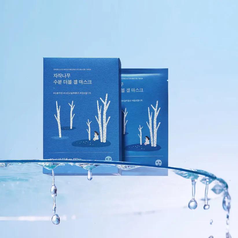 ROUND LAB Birch Moisturizing Double Gel Mask 柔恩莱桦树汁保湿双效凝胶面膜