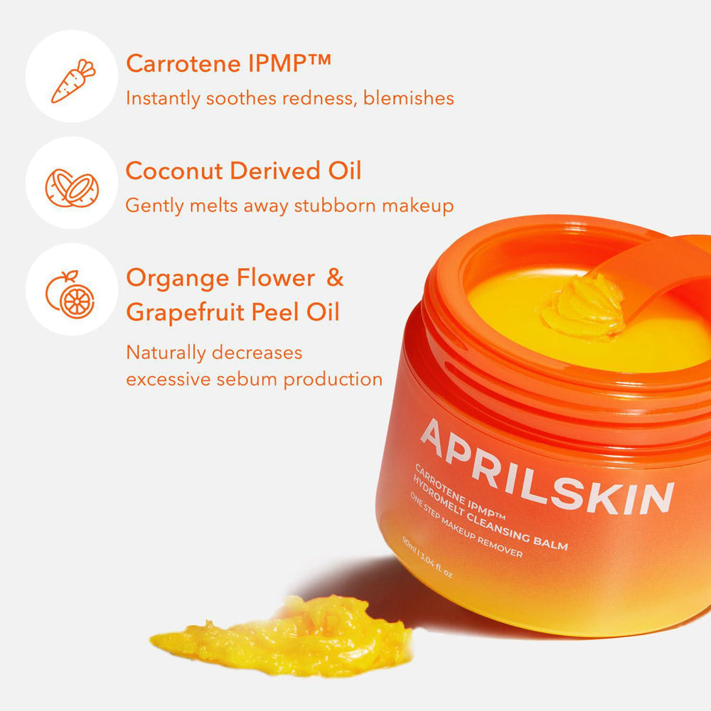 
                      
                        APRILSKIN Carrotene IPMP Hydromelt Cleansing Balm 胡萝卜素IPMP毛孔清洁水润洁面膏 90mL
                      
                    