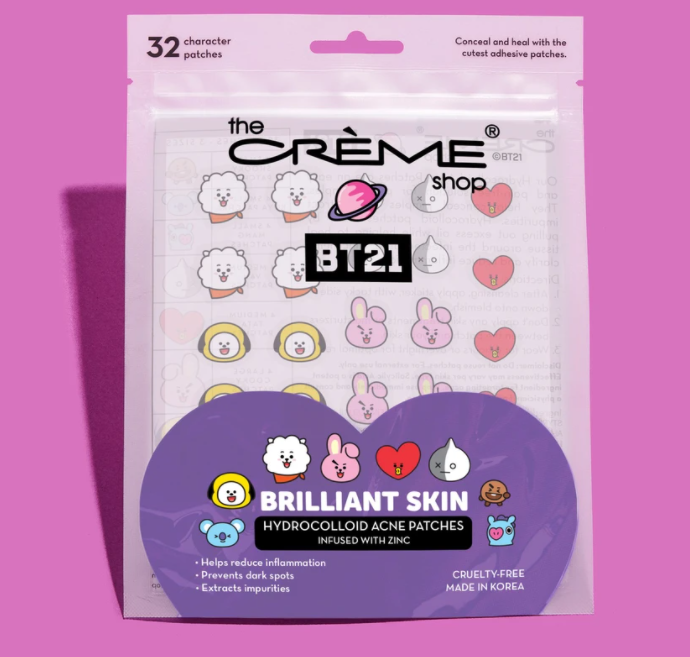 
                      
                        The Creme Shop BT21 Brilliant Skin Hydrocolloid Acne Patches 宇宙明星水胶体痤疮贴片祛痘贴
                      
                    