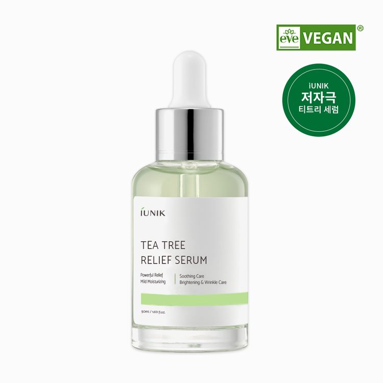 
                      
                        IUNIK Tea Tree Relief Serum 艾侑妮茶树舒缓精华 50mL
                      
                    