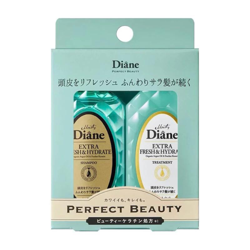 Moist Diane Perfect Beauty Extra Fresh & Hydrate Shampoo & Treatment Set 黛丝恩清新保湿洗发水和护理旅行套装 50mL x 2