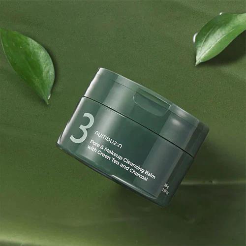 
                      
                        Numbuzin No.3 Cleansing Balm with Creen Tea and Charcoal 数字3号深层清洁绿茶竹炭卸妆膏 85g
                      
                    