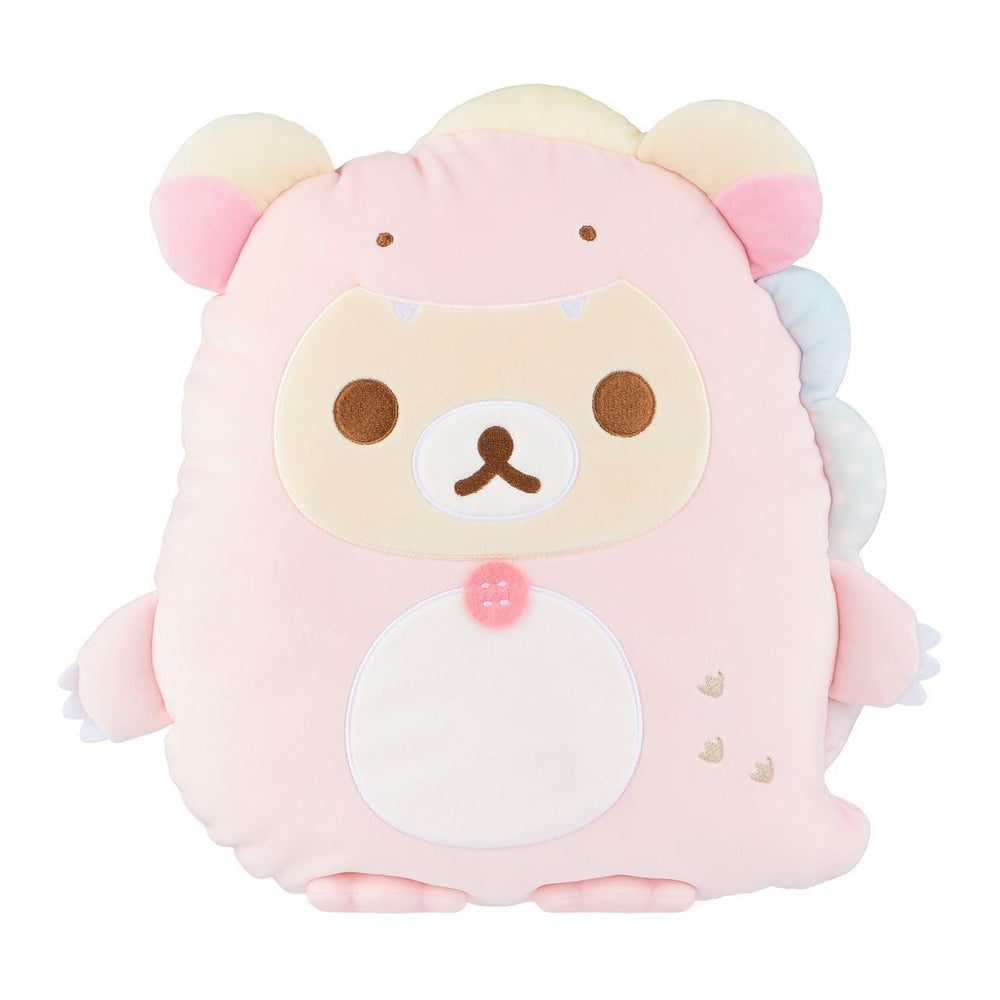San-X Rilakkuma Korilakkuma Dinosaur Flat Mochi 15 Inch Plush 日本San-X轻松熊小白熊恐龙装15英寸毛绒玩具