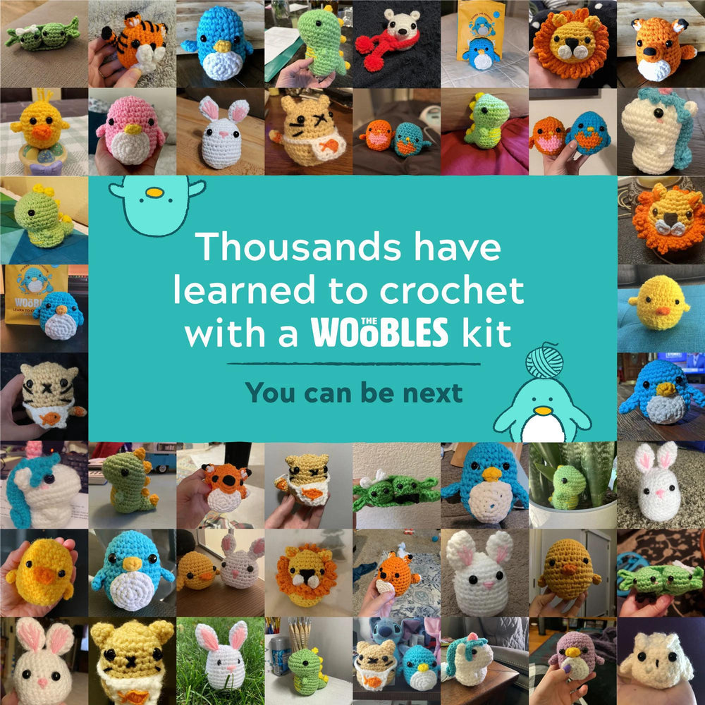 
                      
                        The Woobles Learn To Crochet Kit For Beginners 初学者学习钩针编织套装材料包
                      
                    