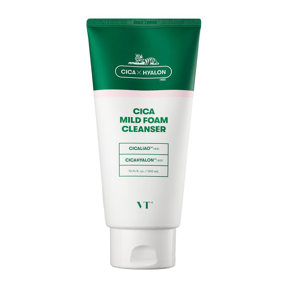VT COSMETICS Cica Mild Foam Cleanser 薇缔积雪草温和泡沫洁面乳 300mL