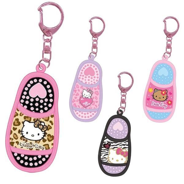 Sanrio Hello Kitty Mini Sandal Key Holder Zebra 三丽鸥凯蒂猫迷你凉鞋斑马纹钥匙扣