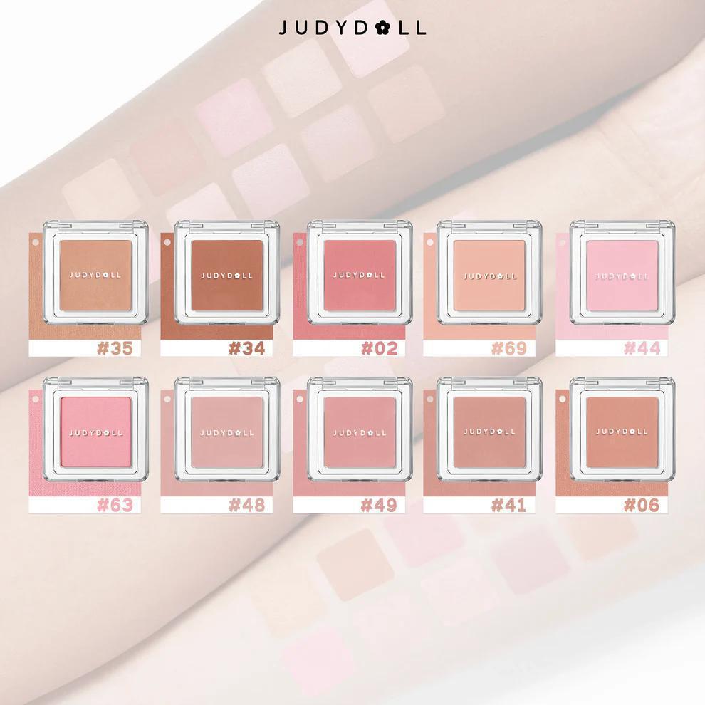 Judydoll Pretty Blush Soft Shimmering Matte Powder 橘朵柔和闪亮哑光粉