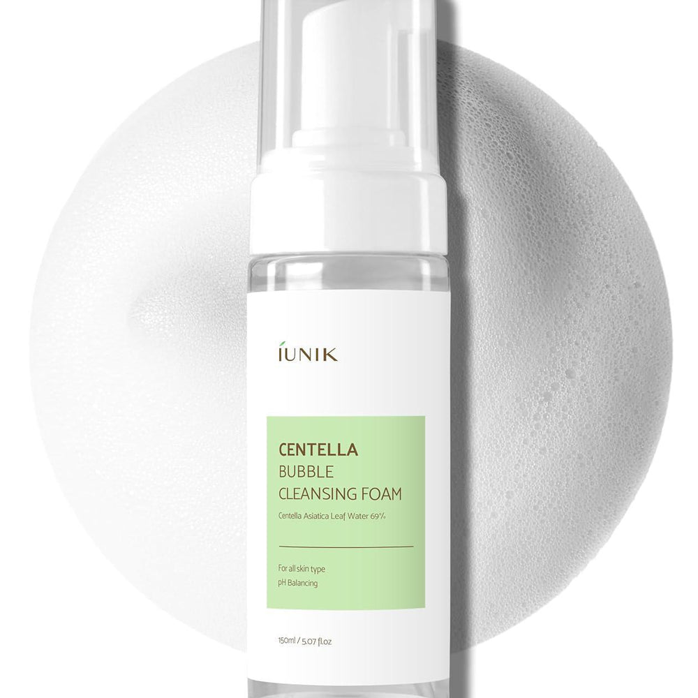 
                      
                        IUNIK Centella Bubble Cleansing Foam 艾侑妮积雪草泡沫纯素洁面乳 150mL
                      
                    