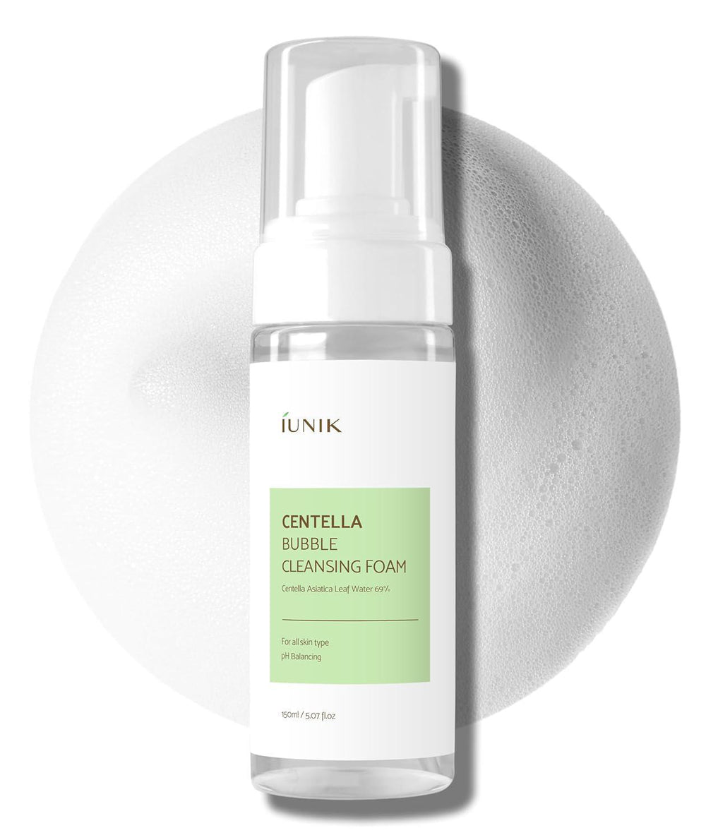 IUNIK Centella Bubble Cleansing Foam 艾侑妮积雪草泡沫纯素洁面乳 150mL