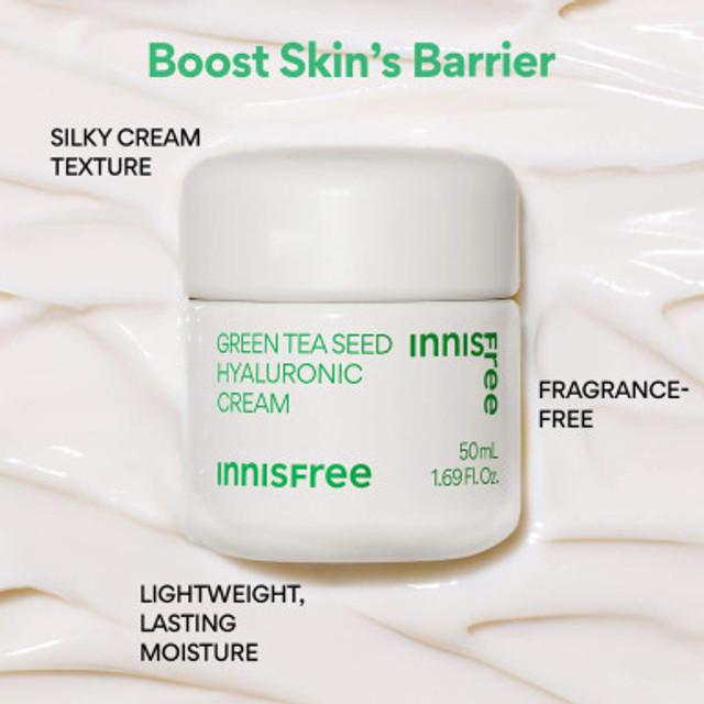 
                      
                        Innisfree Green Tea Seed Hyaluronic Cream 悦诗风吟绿茶精粹面霜 50ml
                      
                    