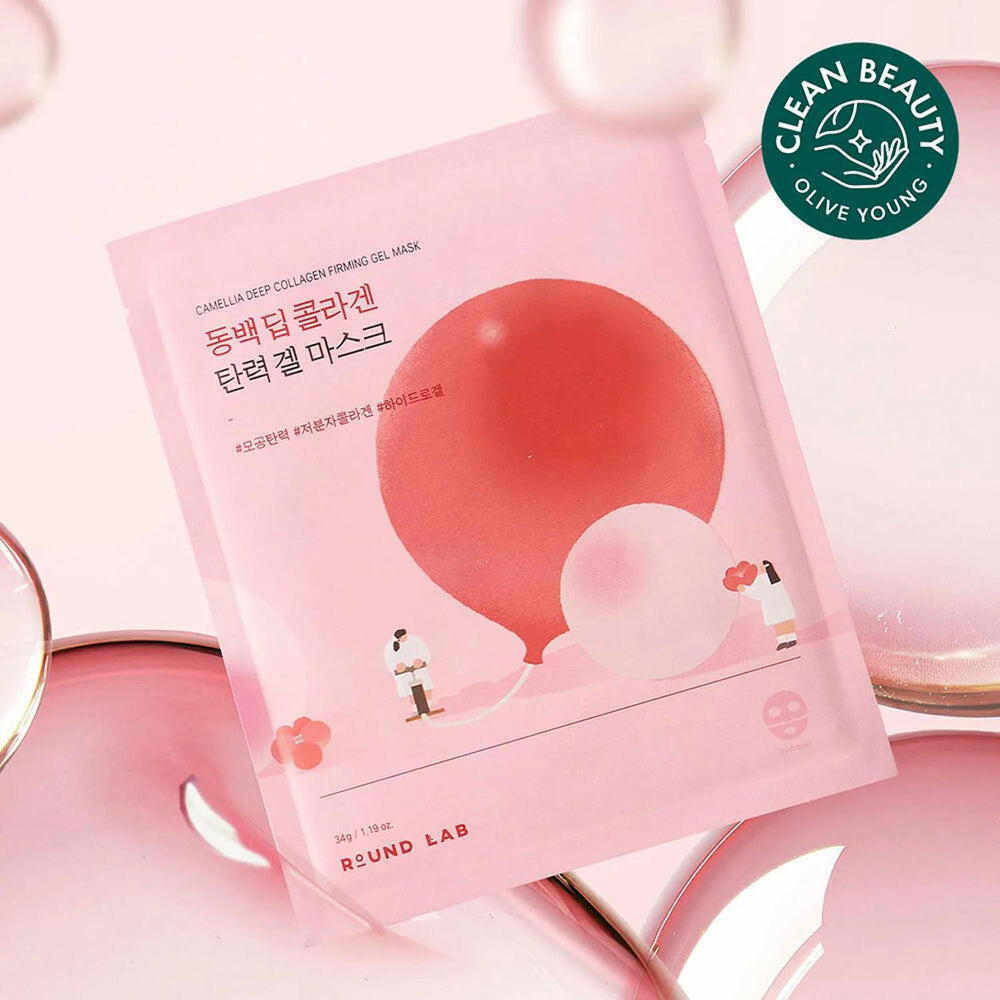 ROUND LAB Camellia Deep Collagen Firming Gel Mask 柔恩莱山茶花深层胶原蛋白紧致凝胶面膜 1pc