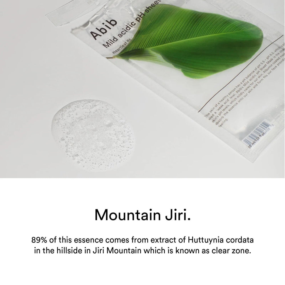 
                      
                        Abib Mild Acidic PH Sheet Mask- Heartleaf Fit 阿彼芙弱酸性鱼腥草镇定消炎面膜
                      
                    
