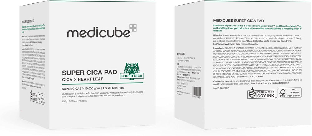 
                      
                        Medicube Super Cica Toner Pad 乐得积雪草面部爽肤棉 70pcs
                      
                    