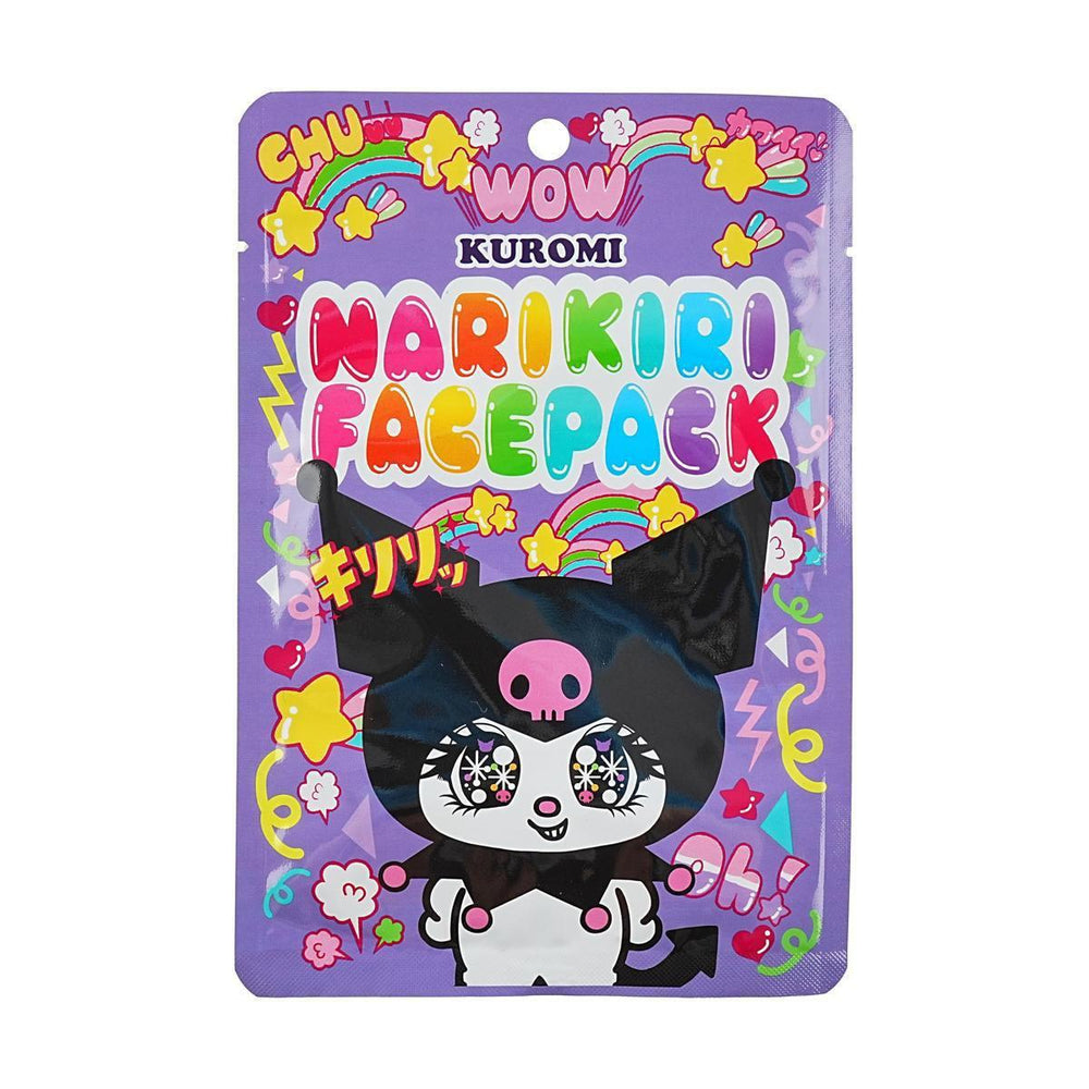 ASUNAROSYA Sanrio Kuromi Narikiri Face Mask 三丽鸥星星眼库洛米彩绘卡通脸谱面膜 1p