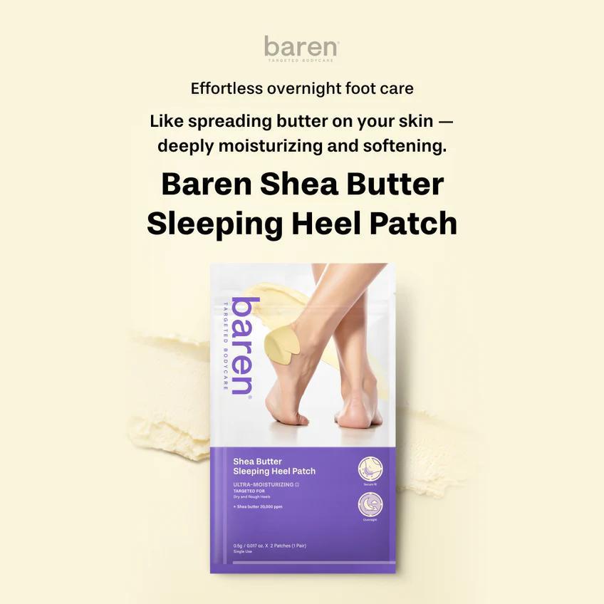 
                      
                        Baren Shea Butter Sleeping Heel Patch 乳木果油足跟舒缓贴 2EA
                      
                    