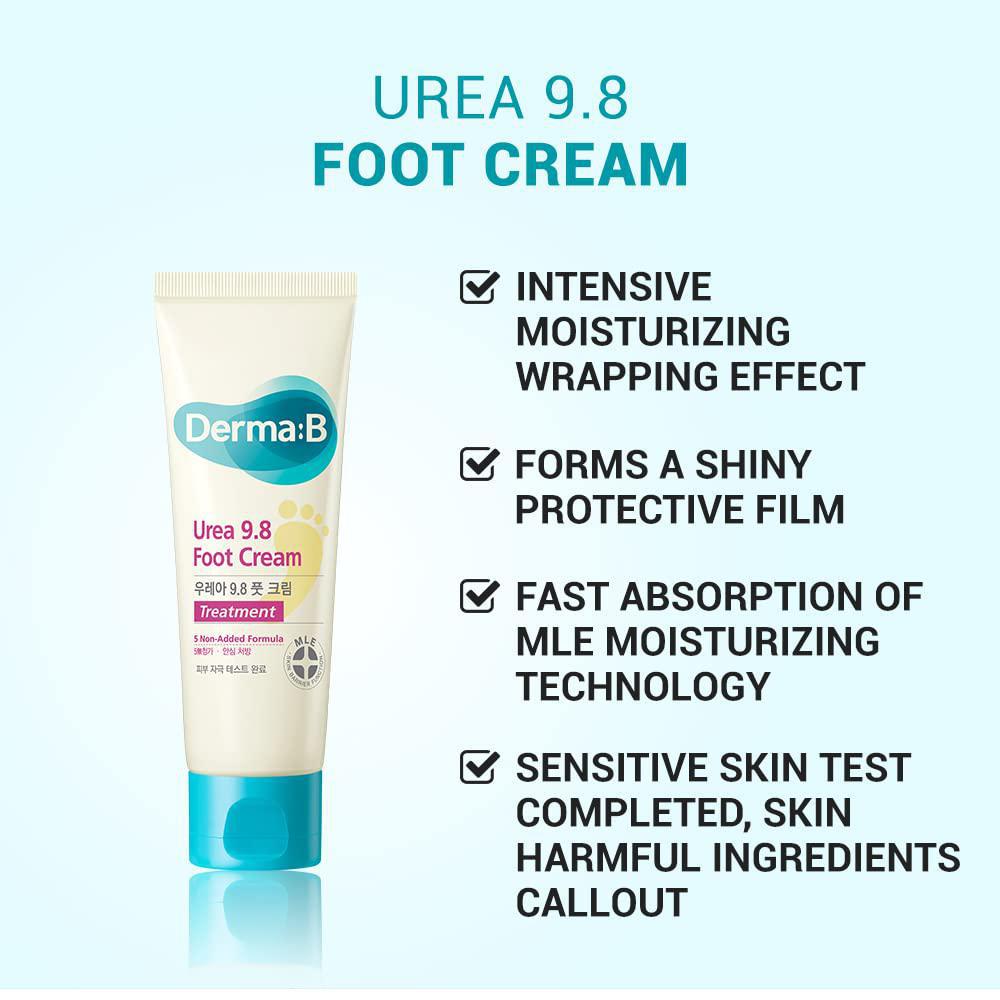 
                      
                        Derma:B Urea 9.8 Foot Cream 韩国Derma:B尿素足部保湿霜 80mL
                      
                    