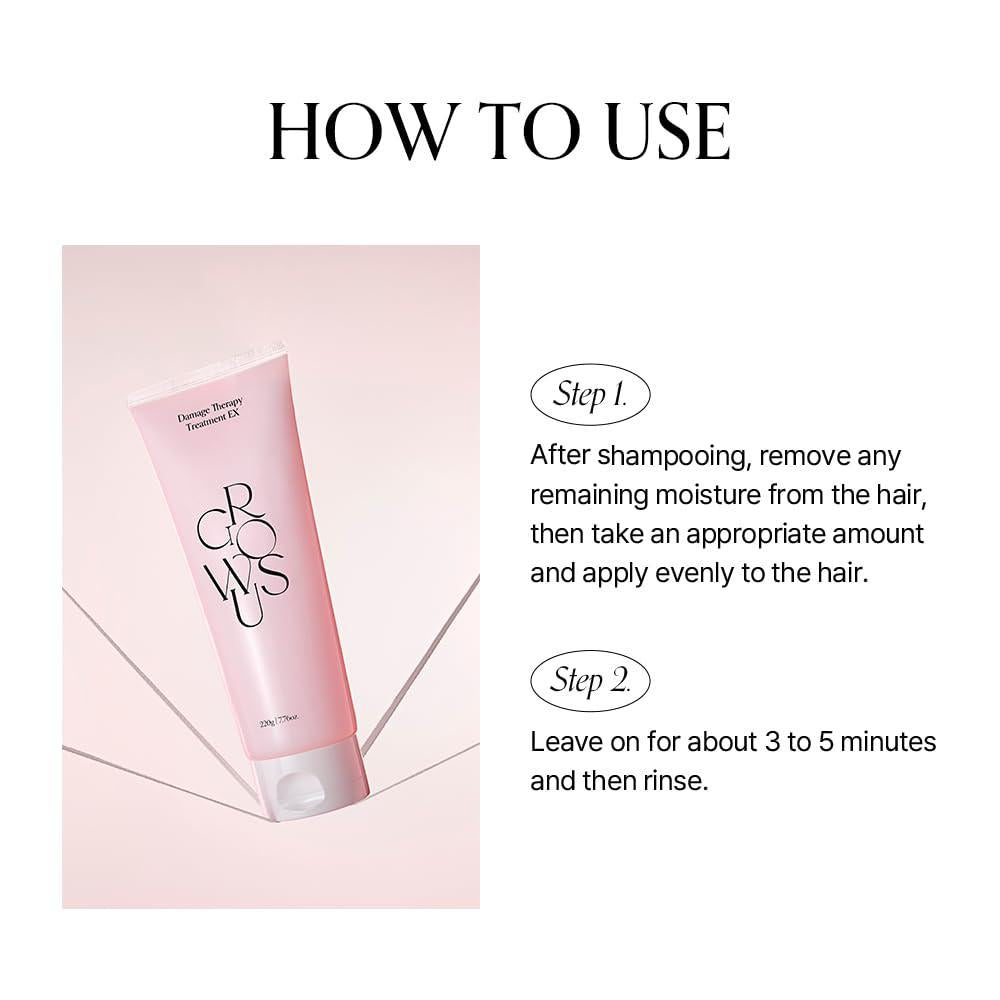 
                      
                        Growus Damage Therapy Cream Hair Treatment EX 韩国Growus修复损伤蛋白护发素 220mL
                      
                    