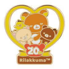 San-X Original 20th Anniversary Edition Rilakkuma Metal Pin 日本San-X轻松熊原创20周年纪念版金属别针