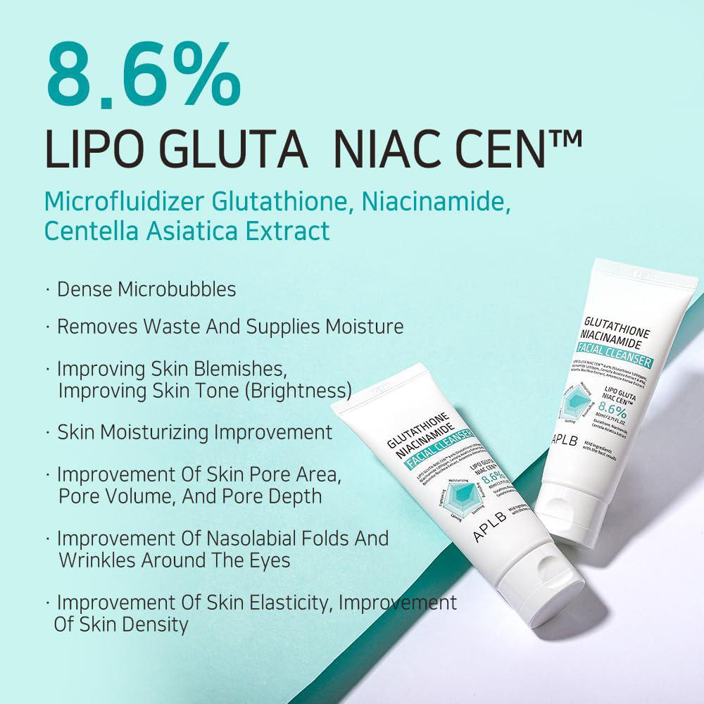 
                      
                        APLB Glutathione Niacinamide Facial Cleanser 韩国APLB谷胱甘肽烟酰胺洁面乳 80mL
                      
                    