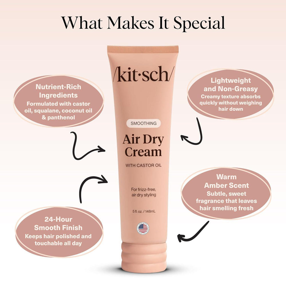
                      
                        Kitsch Smoothing Air Dry Cream 滋润秀发造型霜 148mL
                      
                    