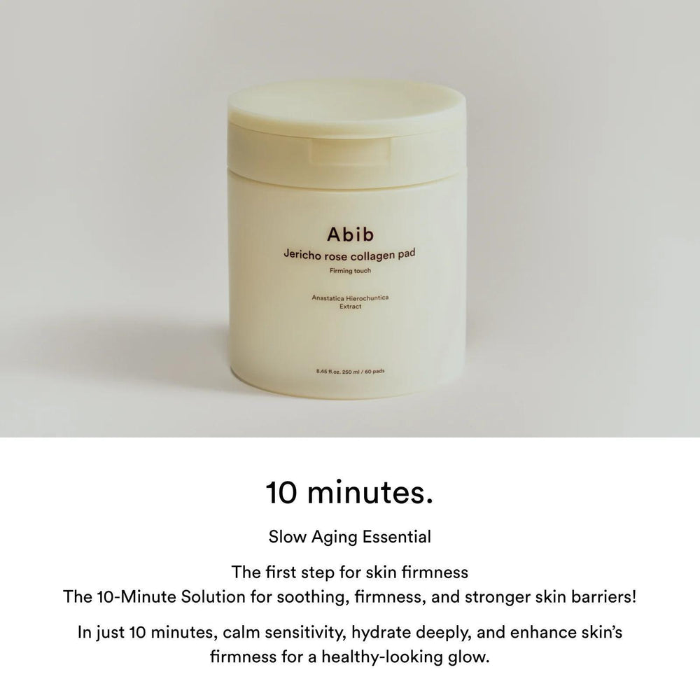 
                      
                        Abib Jericho Rose Collagen Pad Firming Touch 阿彼芙玫瑰胶原蛋白补水修护保湿棉片 60pcs
                      
                    