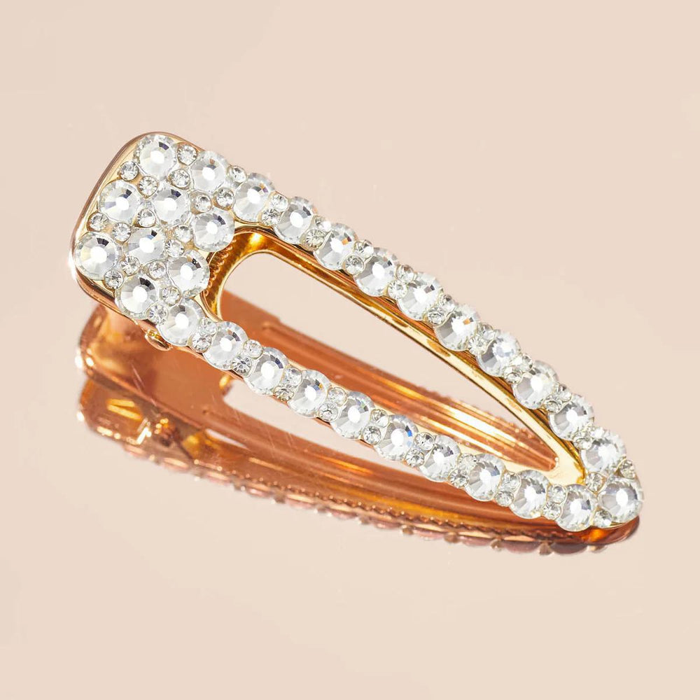 
                      
                        Kitsch Metal Rhinestone large Open Shape Hair Clip 金属水钻大号开口发夹
                      
                    