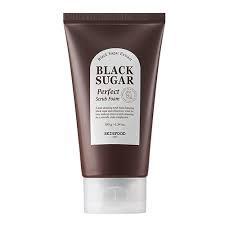 Skinfood Black Sugar Perfect Scrub Foam 韩国Skinfood黑糖去角质洗面奶 180g