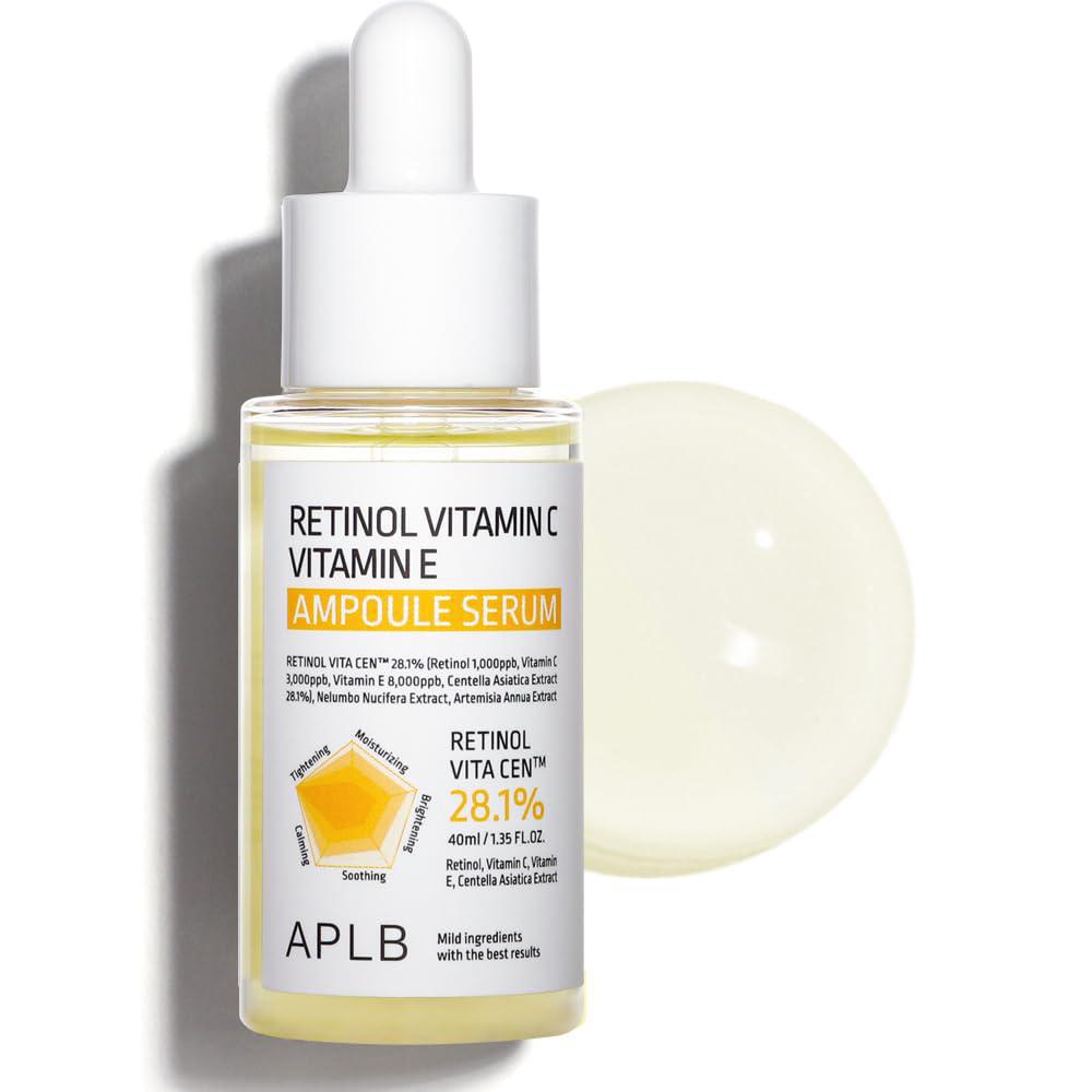 APLB Retinol Vitamin C Vitamin E Ampoule Serum 韩国APLB维生素C维生素E保湿精华液 40mL