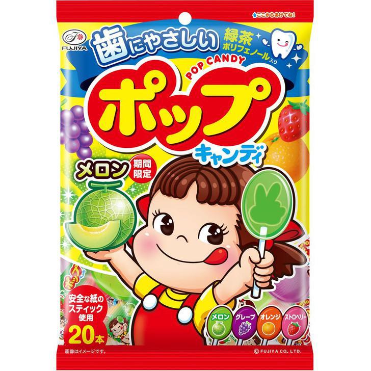 Fujiya Pop Candy Bag 20 不二家Fujiya 水果棒棒糖 混