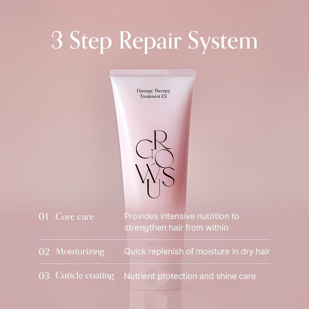 
                      
                        Growus Damage Therapy Cream Hair Treatment EX 韩国Growus修复损伤蛋白护发素 220mL
                      
                    