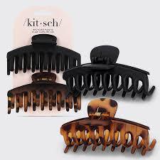 Kitsch Recycled Plastic Oversized Matte Claw Clips 2pc Set 超大哑光抓夹 2件套