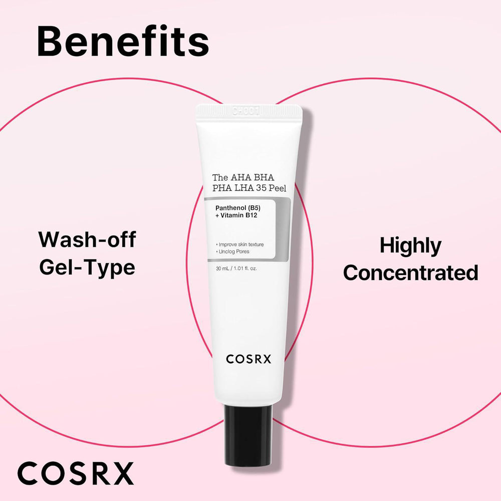 
                      
                        COSRX The AHA BHA PHA LHA 35 Peel 珂丝艾丝35% 多酸去角质凝胶 30 mL
                      
                    