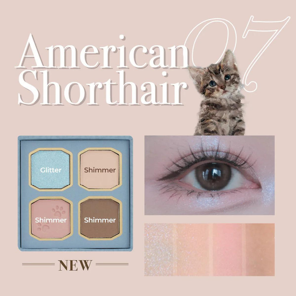 
                      
                        MilleFée My Kitty Eyeshadow palette 米勒菲我的小猫咪眼影盘 3.2g
                      
                    