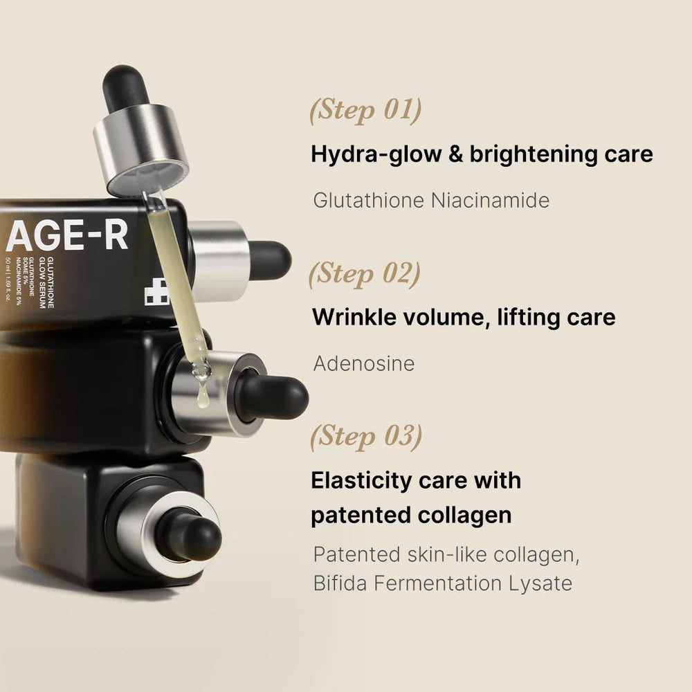 
                      
                        Medicube Age-R Glutathione Glow Serum 美蒂秋芙谷胱甘肽美白保湿精华液 30g
                      
                    