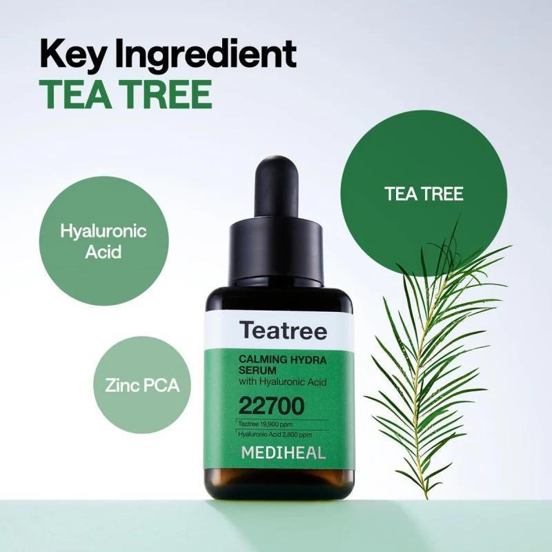 
                      
                        Mediheal Teatree Calming Hydra Serum 美迪惠尔茶树舒缓保湿面部精华液 40mL
                      
                    