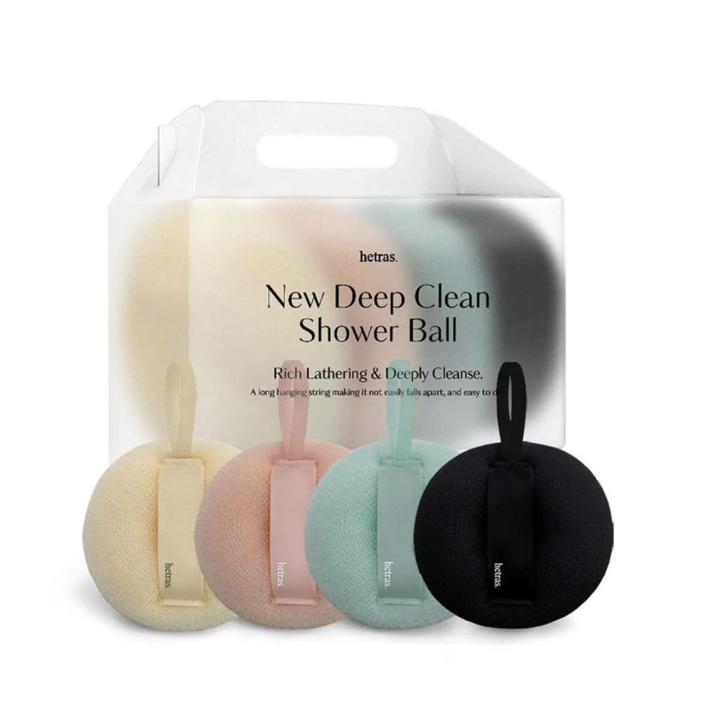 Hetras New Deep Clean Shower Ball 韩国Hetras全新深层清洁沐浴球 4ea