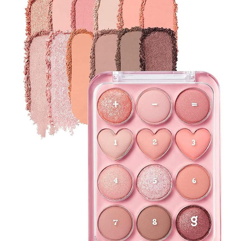 
                      
                        Colorgram Pin Point Eyeshadow Palette 韩国Colorgram爱心12色珠光哑光混合眼影盘 9.9g
                      
                    