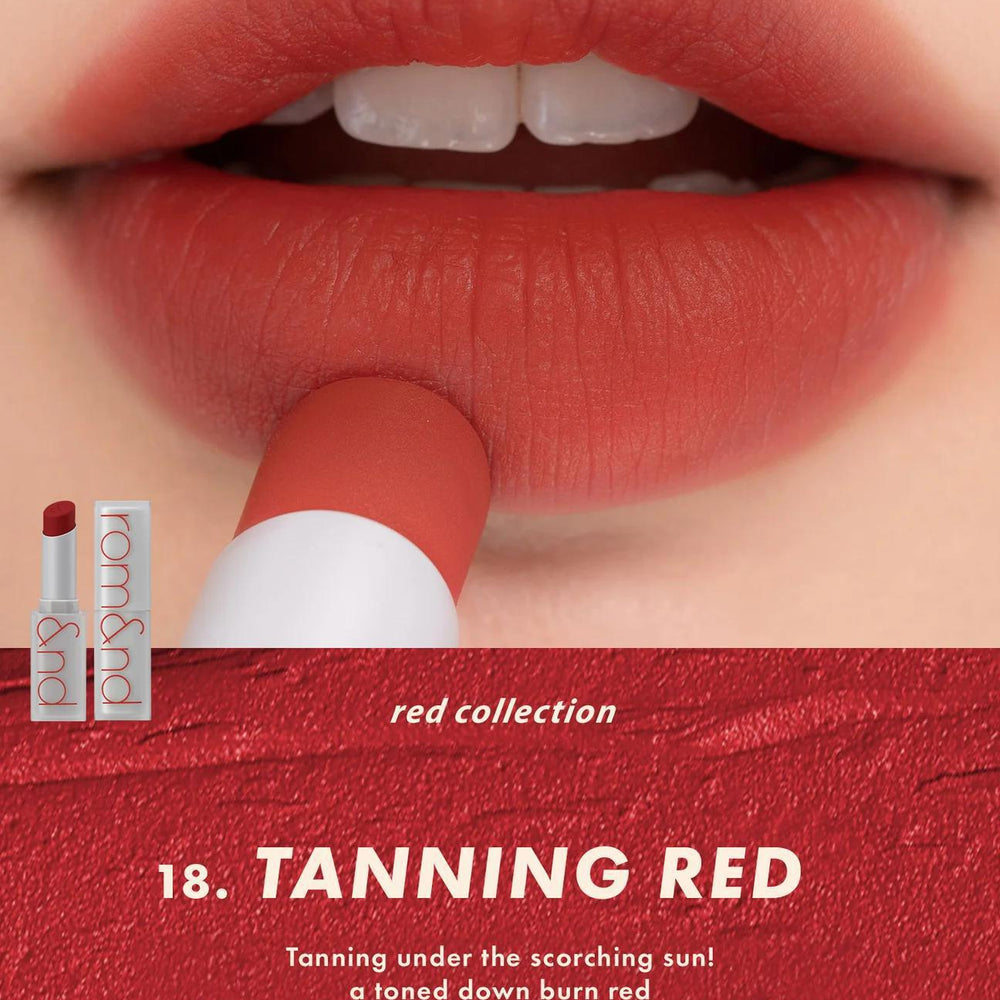 
                      
                        Rom&nd Zero Matte Lipstick 柔魅得雾面哑光丝绒口红
                      
                    