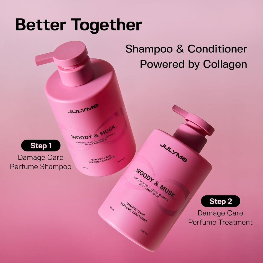 
                      
                        JULYME Damage Care Perfume Shampoo 损伤修护香氛洗发露 500mL
                      
                    