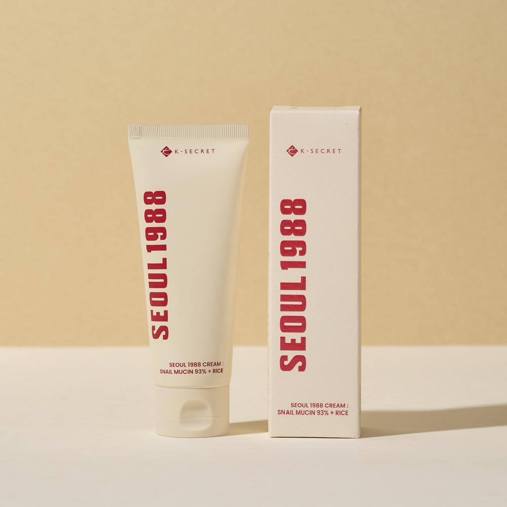 K-SECRET SEOUL 1988 Cream - Snail Mucin 93% + Rice 韩国K-SECRET1988面霜93%蜗牛胶原蛋白+大米 100mL
