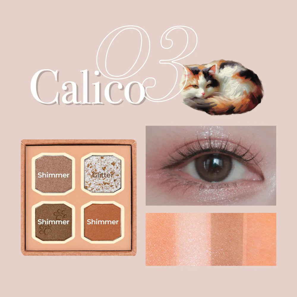 
                      
                        MilleFée My Kitty Eyeshadow palette 米勒菲我的小猫咪眼影盘 3.2g
                      
                    