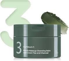 
                      
                        Numbuzin No.3 Cleansing Balm with Creen Tea and Charcoal 数字3号深层清洁绿茶竹炭卸妆膏 85g
                      
                    