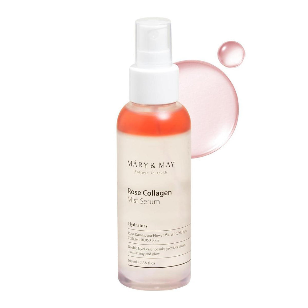 Mary&May Rose Collagen Mist Serum 媄茵雅玫瑰胶原蛋白喷雾精华液 100mL