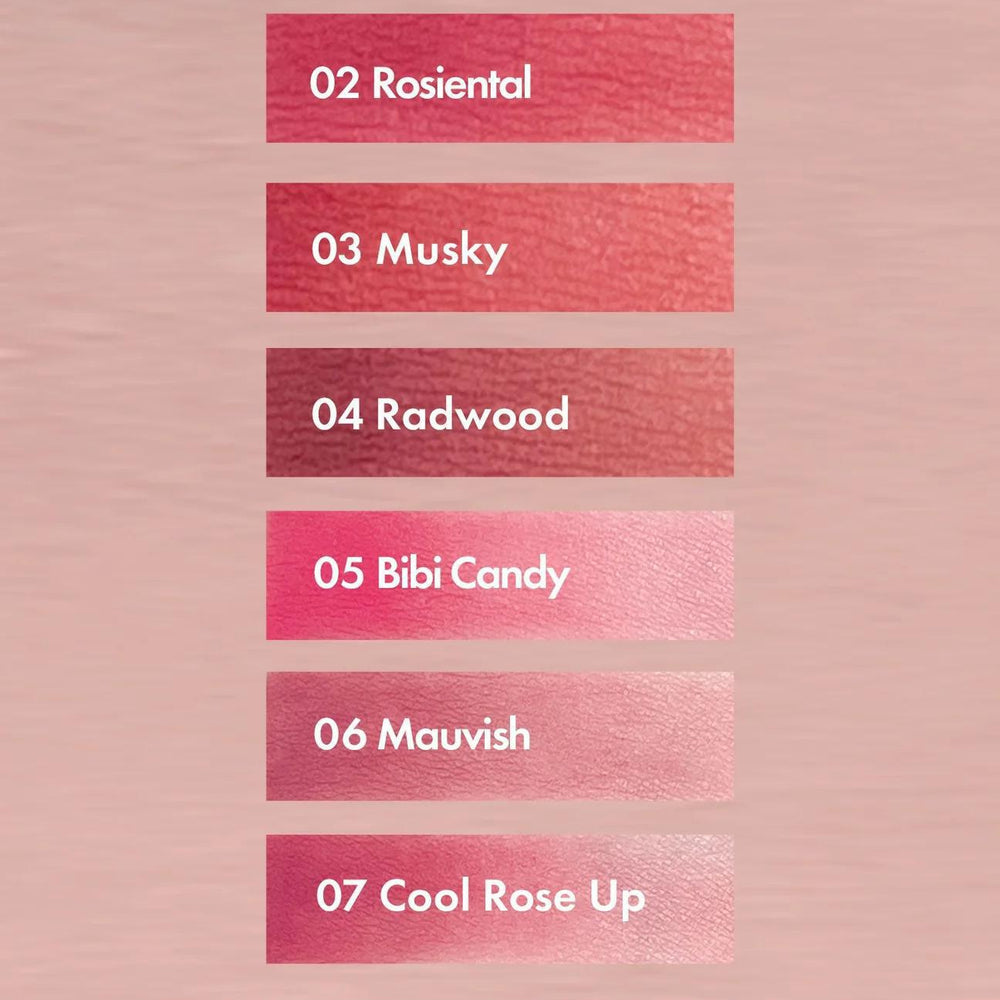 
                      
                        Rom&nd Blur Fudge Tint 柔魅得丝绒雾泥唇釉
                      
                    