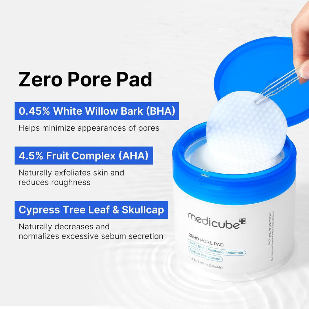 
                      
                        Medicube Zero Pore Pad 美蒂秋芙爽肤棉片紧致控油去角质 70pcs
                      
                    